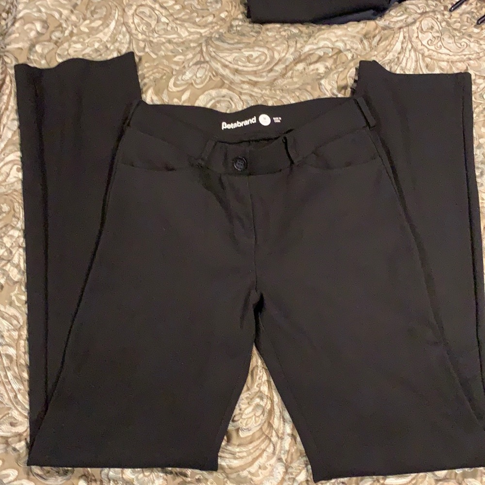 Betabrand dress yoga pants straight leg  pockets